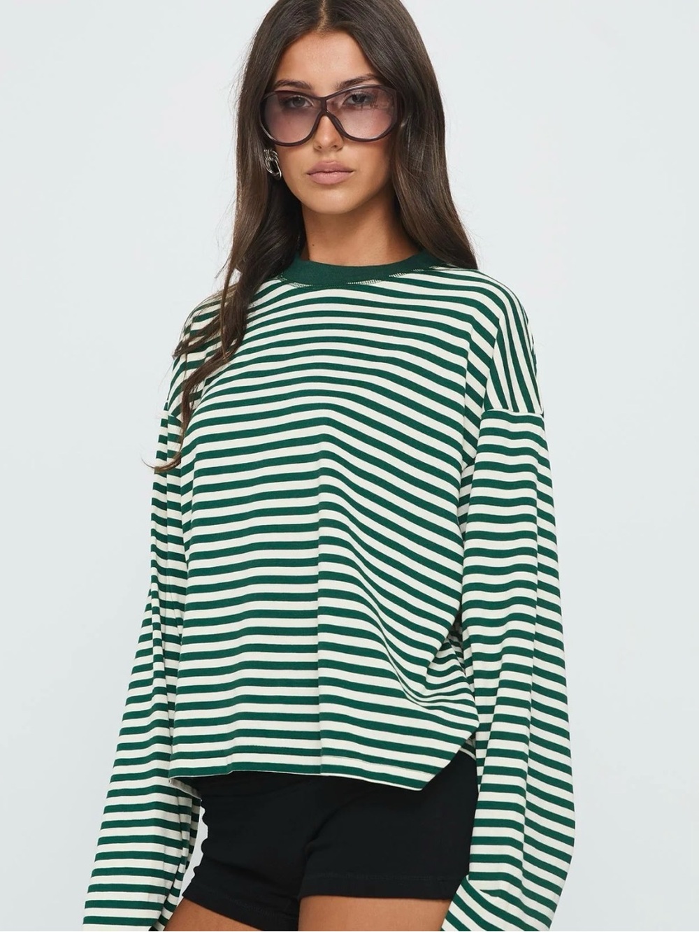 J.O.A. Green Stripped Sweatshirt ✨💚